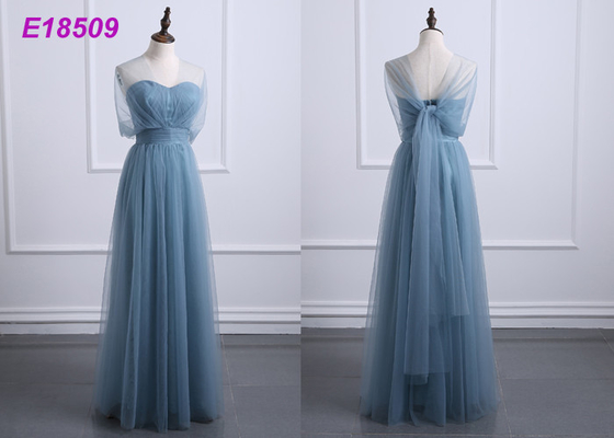Light Grey Gorgeous Ladies Evening Dresses For Bridesmaid And Sisters Party A Line