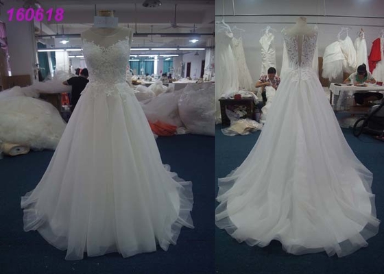 Fashion Beaded Princess Wedding Dresses / Maxi Tulle Beautiful Princess Wedding Gowns