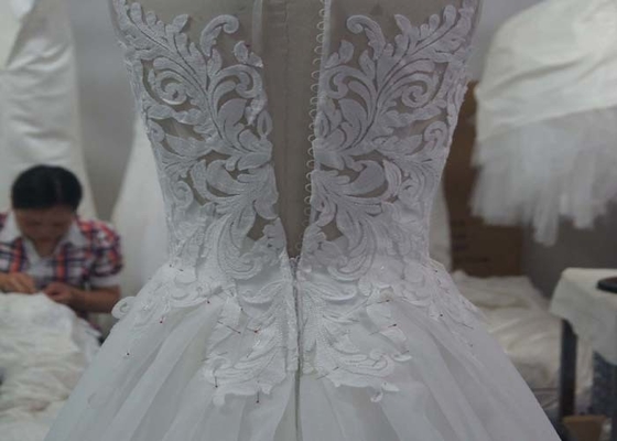 Fashion Beaded Princess Wedding Dresses / Maxi Tulle Beautiful Princess Wedding Gowns