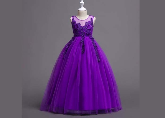Birthday Party Bridal Flower Girl Dresse / Summer Sparkly Flower Girl Dresses 6 Colors