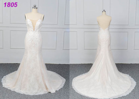 Women Wedding Party Dress Bridal Wedding Ball Gown Spaghetti Strap Style