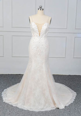 Women Wedding Party Dress Bridal Wedding Ball Gown Spaghetti Strap Style