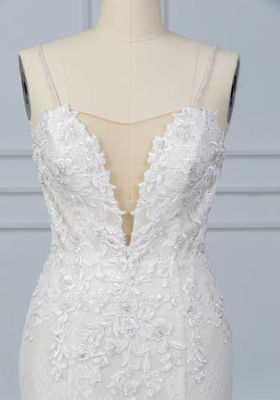 Women Wedding Party Dress Bridal Wedding Ball Gown Spaghetti Strap Style