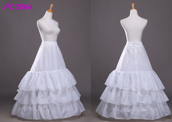 Anágua da crinolina do comprimento do chá da anágua/anágua do vestido de bola das aros do branco seis