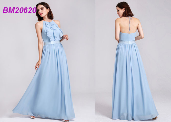 Os vestidos elegantes Occation especial longo chiffon da dama de honra do casamento vestem Vestido De Noiva