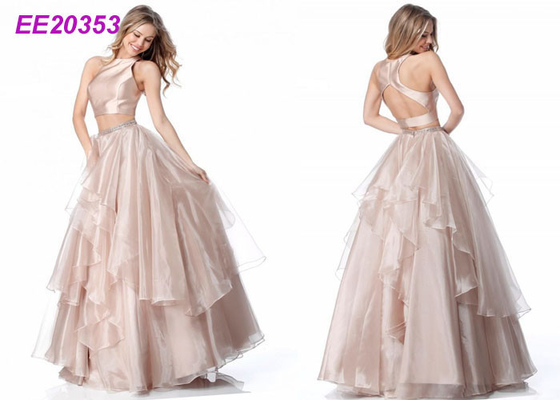 Clássico dois vestidos de casamento grandes inchados do vestido de bola de Quinceanera dos vestidos de bola do baile de finalistas das partes