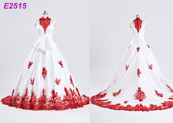 O baile de finalistas sem mangas do laço encantador do Applique veste vestidos de noite novos da chegada